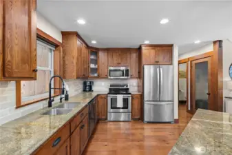 Premium stainless-steel appliances.