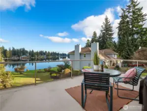 The view from the deck is amazing.