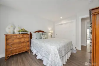 Spacious guest bedroom