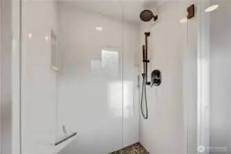 Primary suite walk-in shower
