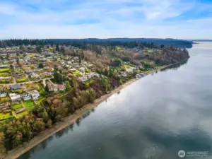 Wider perspective of the private community park.