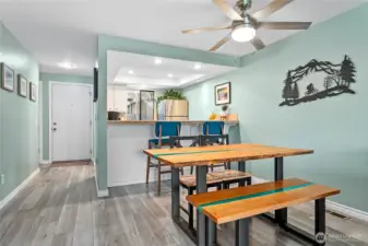 Kitchen with eating space.