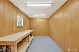 Additional Storage or offce area located in the finished rec room/garage