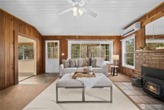 Rustic touches create the perfect cabin feel.