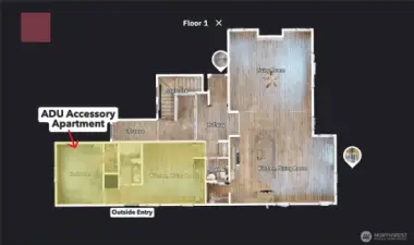 Private-entry main floor MIL/ADU designed for comfort and independence.