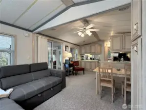 Additional view of living area highlighting seating and flow