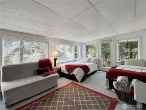 Addition providing expanded living and sleeping space