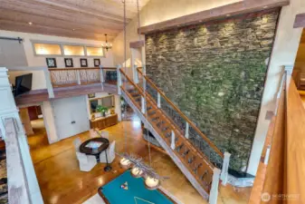 Great Room - Water Waterfall Wall
