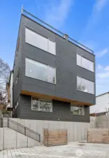 Deeded parking stall off of alley.