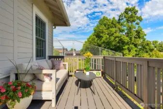 And... you can also enjoy the front deck if you wish.