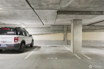 Designated Parking Space locate in the Community Garage, P4-304