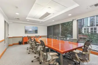 Conference room (South Tower, 2nd Floor)including table, projector w/HDMI & VGA monitor port cables.