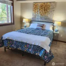 Second bedroom is roomy.