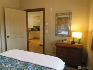 View from second bedroom towards the hallway.