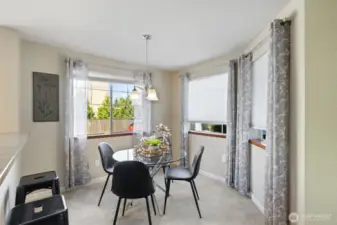 Light filled dining area