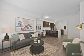 living and dining area large enough to entertain