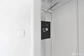 a bedroom closet safe for your valuables