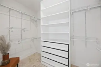 Primary closet