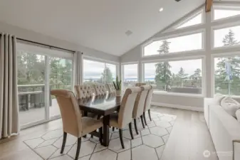 Step outside to the expansive view deck, perfect for relaxation.