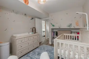 Another view of the additional bedroom on the lower level.