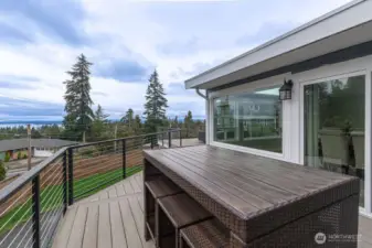 Breathtaking views to delight the senses from the expansive deck.
