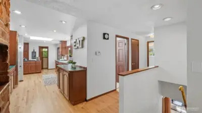 This home offers a bright, open layout with seamless flow from kitchen to main living areas.