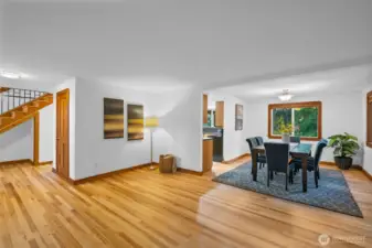 Secondary living space overlooking the dining area.