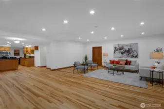 View of great room into the kitchen
