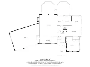 First floor - with dimensions