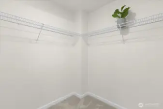 Primary walk in closet