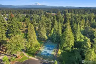 Access to tennis/pickle ball court at the Covington Community Park