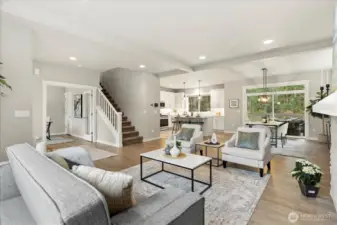 Living room/dining area and kitchen