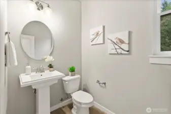 Half bath on main floor