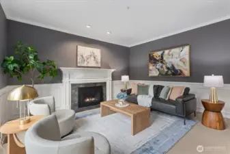 Living Room with Gas Fireplace