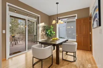 Casual Dining Area Opening to the Deck