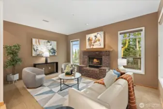 Family Room Adjacent to Kitchen