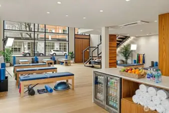 Virtually staged - physical therapy / conditioning concept