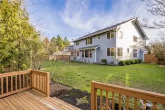 View from the deck in the back corner