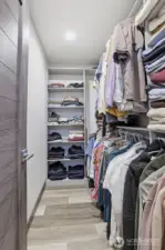 Custom closets throughout all 3 bedrooms, this walk-in is on the primary suite level.