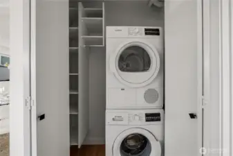 Convenient In-Unit Laundry