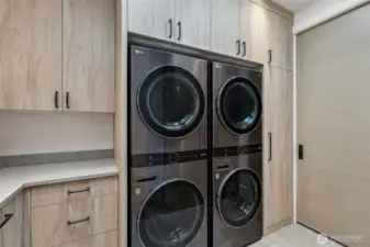 Spacious & convenient top level laundry room
