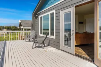 Newly painted view deck.