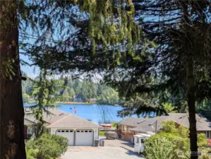 View of the lake from the home.
