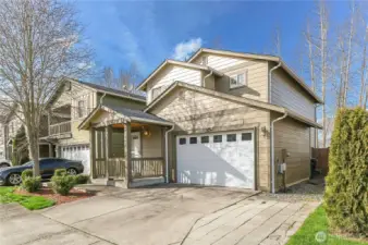 driveway provides plenty of parking with the addition of guest parking  close by