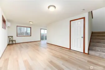 living room, brand new floors throughout