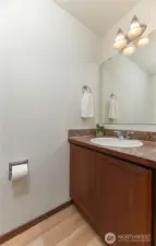 powder room off the entry