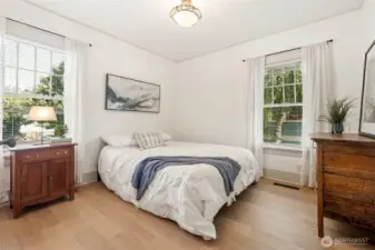 Spacious primary bedroom on the main floor