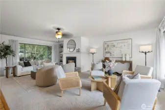 Warm and welcoming living area.