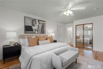 Private and spacious bedroom retreat.