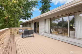 Entertain with ease on the spacious deck.